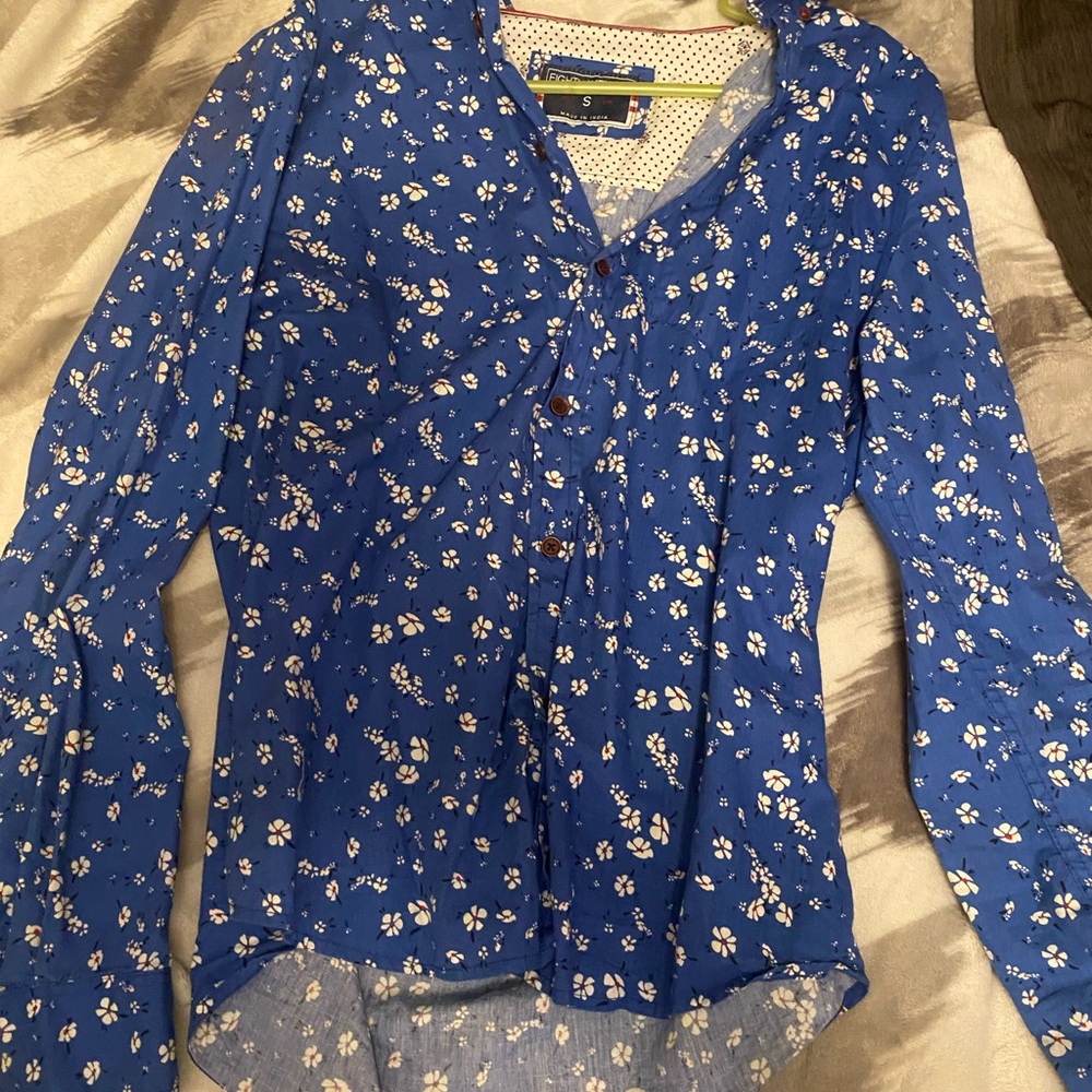 Floral Blue men’s shirt